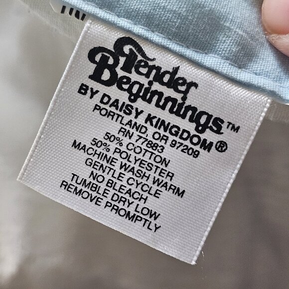 VTG 90s Daisy Kingdom Honey Bunny Crib Comforter Country By Tender Beginnings - Picture 8 of 11